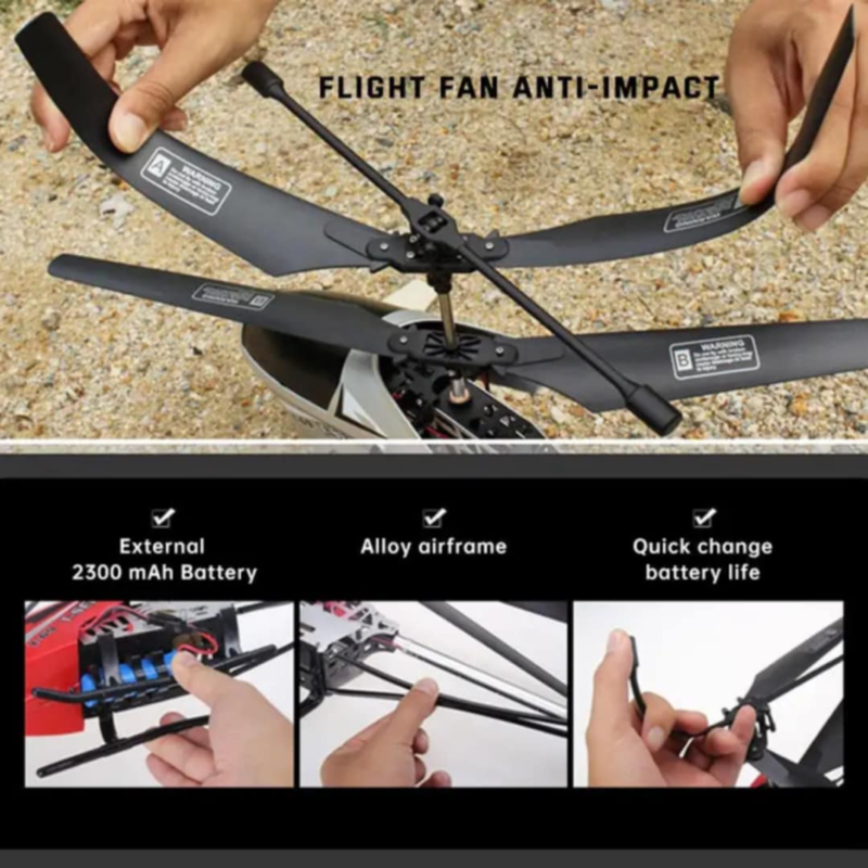 Biggest RC helicopter with Cheaper Price 75cm Long - Image 4