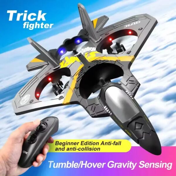 V17 RC Fighter Plane | EPP Foam Glider | 2.4GHz Remote Control | Beginner Friendly Fixed Wing Aircraft | Kids Toy Plane - Image 2