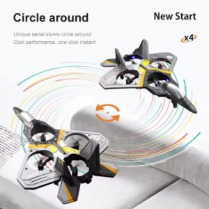 V17 RC Fighter Plane | EPP Foam Glider | 2.4GHz Remote Control | Beginner Friendly Fixed Wing Aircraft | Kids Toy Plane - Image 3