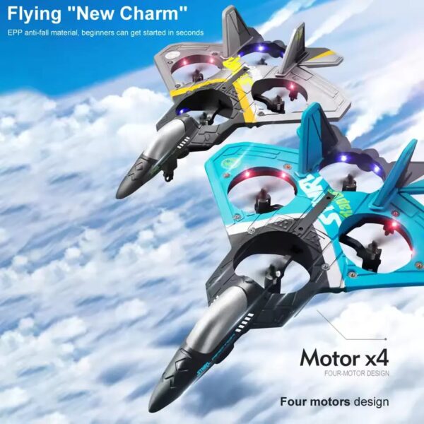 V17 RC Fighter Plane | EPP Foam Glider | 2.4GHz Remote Control | Beginner Friendly Fixed Wing Aircraft | Kids Toy Plane - Image 4