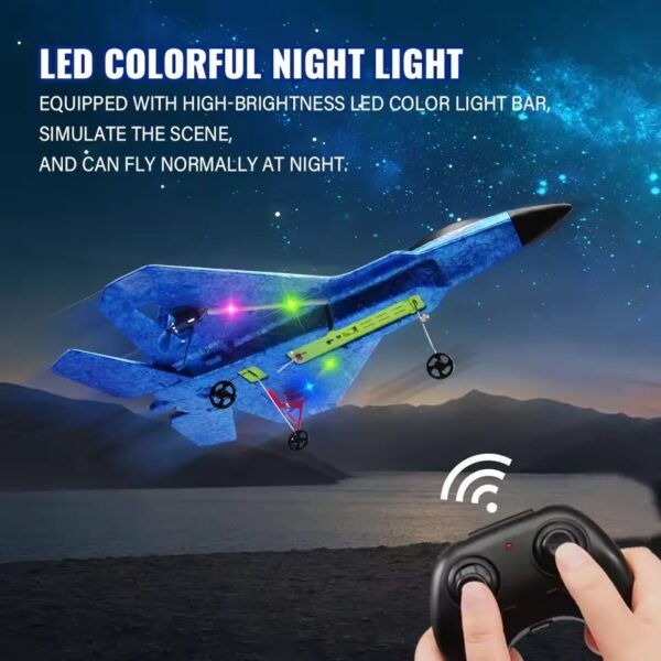 SU-27 RC Fighter Jet | 2.4G Glider Plane with LED | Amphibious Foam Aircraft | 3CH Control for Kids & Beginners - Image 5