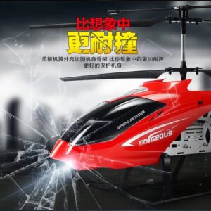 New RC Helicopter with LED | Drop-Resistant Toy Aircraft | 3.5CH Gyro Model | Kids Gift - 75cm - Image 4