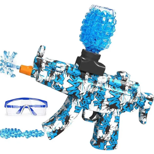 MP5K Gel Blaster Compact Toy Gun for Tactical Players with Battery, Ammo & Safety Glass – QQGEARBD