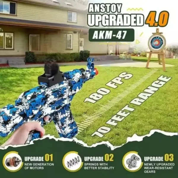 MP5K Gel Blaster Compact Toy Gun for Tactical Players with Battery, Ammo & Safety Glass – QQGEARBD